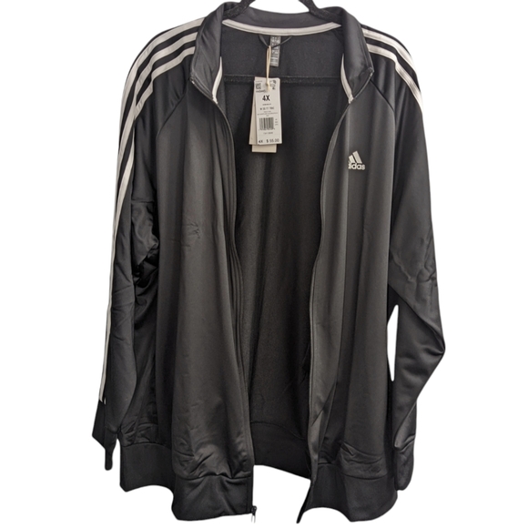 Women's | NWT adidas | Track Jacket | Black & White | Plus Size 4X - Picture 3 of 11